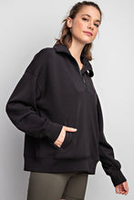 Load image into Gallery viewer, Effortless Essential Scuba Pullover - Black
