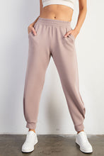 Load image into Gallery viewer, Effortless Essential Scuba Tulip Joggers - Light Mocha
