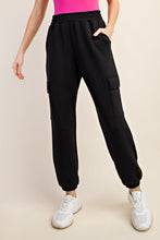 Load image into Gallery viewer, Effortless Essential Scuba Cargo Joggers - Black
