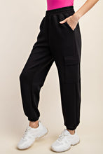 Load image into Gallery viewer, Effortless Essential Scuba Cargo Joggers - Black
