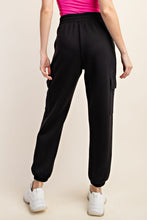 Load image into Gallery viewer, Effortless Essential Scuba Cargo Joggers - Black
