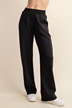 Load image into Gallery viewer, Effortless Essential Scuba Straight Legged Joggers - Black
