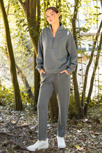 Load image into Gallery viewer, Effortless Essential Scuba Collarless Pullover - Sage
