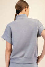 Load image into Gallery viewer, Effortless Essential Quarter Zip &amp; Skort Set - Rhino Grey
