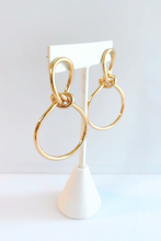 Load image into Gallery viewer, Larissa Knotted Hoop Earrings
