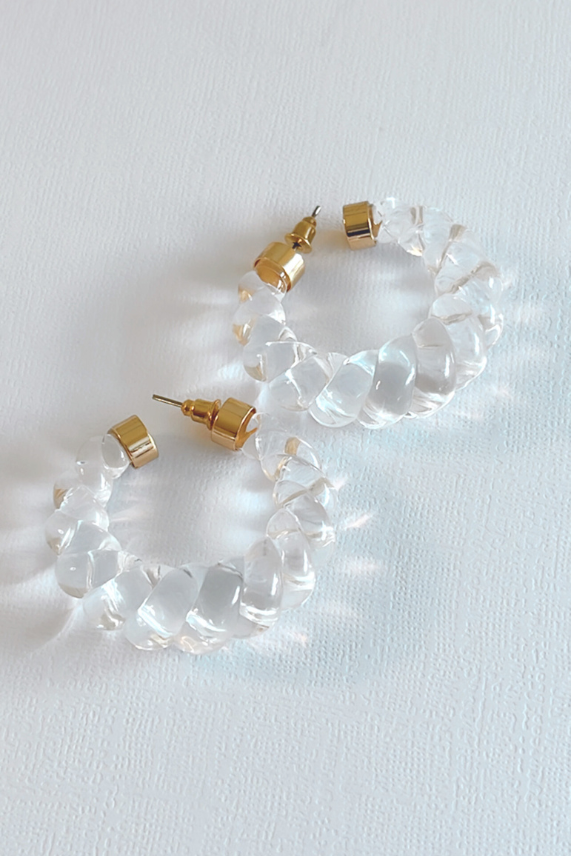 Nafplio Acrylic Hoop Earrings