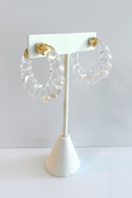 Load image into Gallery viewer, Nafplio Acrylic Hoop Earrings
