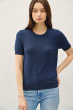 Load image into Gallery viewer, Best Of Basic Classic Short Sleeve Sweater - Teal
