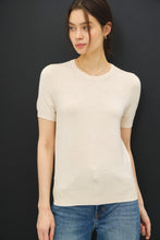 Load image into Gallery viewer, Best Of Basic Classic Short Sleeve Sweater - Oatmeal

