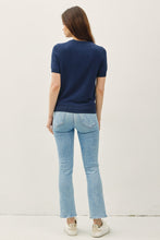 Load image into Gallery viewer, Best Of Basic Classic Short Sleeve Sweater - Teal
