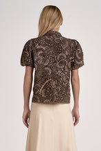 Load image into Gallery viewer, Aztec Puffed Sleeve Blouse
