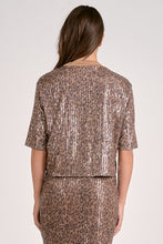Load image into Gallery viewer, Cheers To Cheetah Sequin Top
