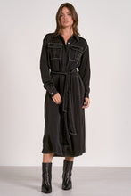 Load image into Gallery viewer, Cannes Contrasted Stitch Midi Dress
