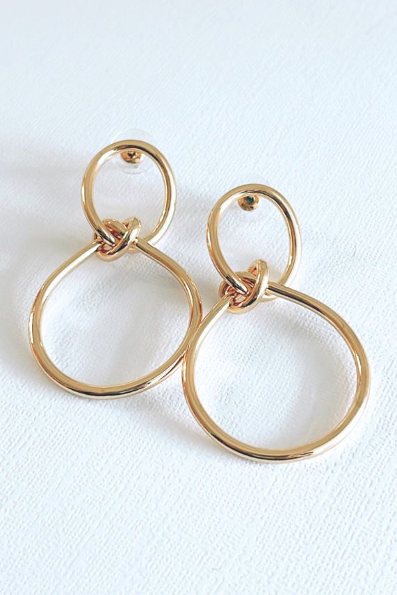 Larissa Knotted Hoop Earrings