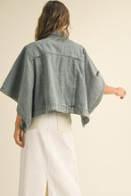 Load image into Gallery viewer, The Muse Cape Denim Jacket
