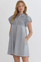 Load image into Gallery viewer, Addie Smocked Denim Dress
