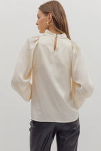 Load image into Gallery viewer, Chaden Satin Top - Cream
