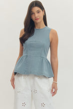 Load image into Gallery viewer, Tulip Denim Top - Light Blue
