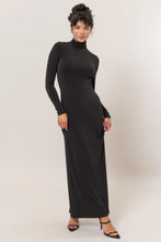 Load image into Gallery viewer, Hepburn Turtleneck Maxi Dress
