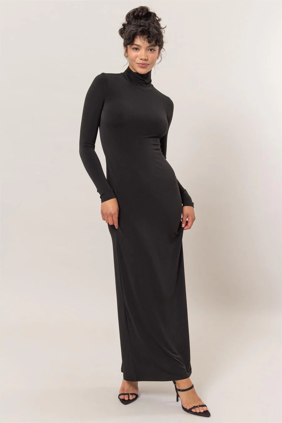 Hepburn Turtleneck Maxi Dress