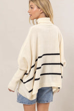 Load image into Gallery viewer, Sabrina Striped Turtleneck Oversized Sweater
