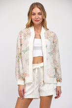 Load image into Gallery viewer, The Garden Party Sheer Bomber Jacket
