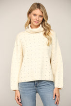 Load image into Gallery viewer, The It Rhinestone Turtleneck Sweater
