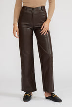 Load image into Gallery viewer, Adler Mocha Vegan Leather Pant
