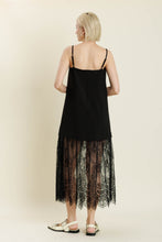 Load image into Gallery viewer, Tabby Lace Trim Midi Dress
