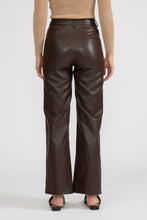 Load image into Gallery viewer, Adler Mocha Vegan Leather Pant
