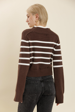 Load image into Gallery viewer, Charlie Stripped Mock Sweater
