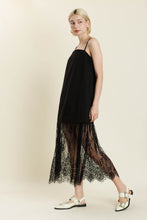 Load image into Gallery viewer, Tabby Lace Trim Midi Dress

