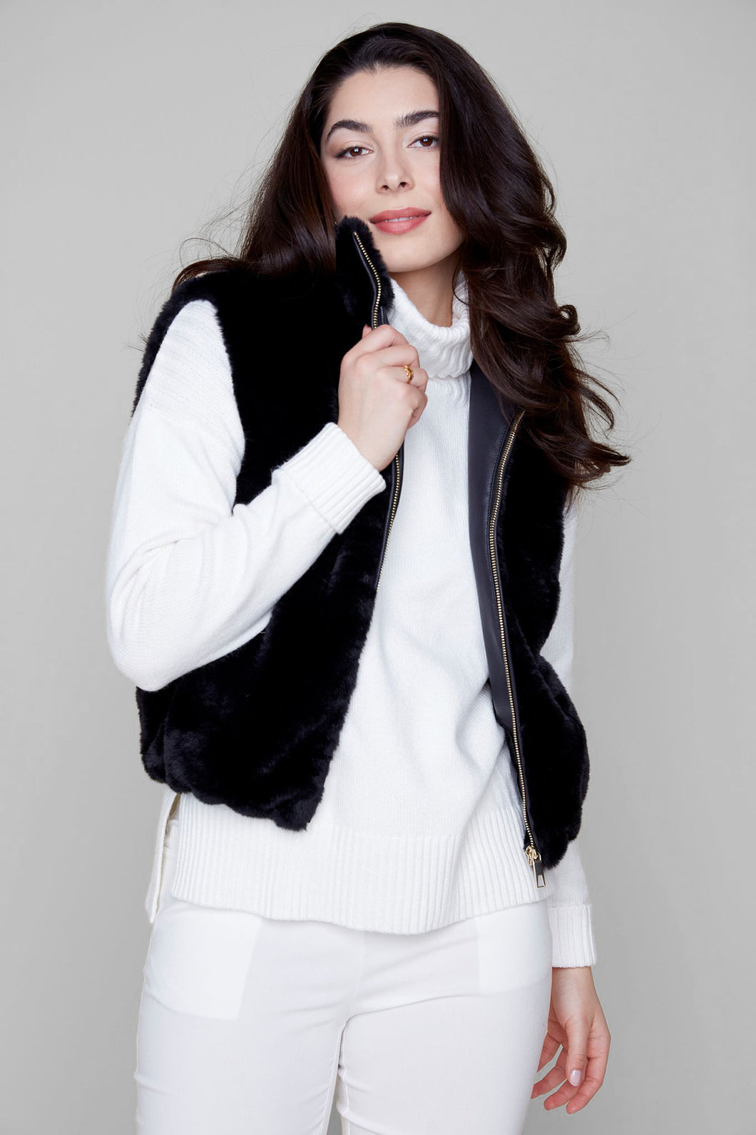 Fur Fabulous Faux Vest - Black