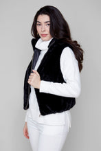 Load image into Gallery viewer, Fur Fabulous Faux Vest - Black
