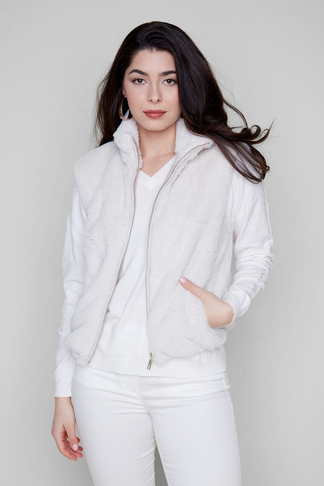 Fur Fabulous Faux Vest - Oyster