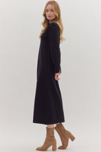 Load image into Gallery viewer, Ellen Sweater Dress - Black
