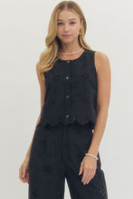 Load image into Gallery viewer, Stevie Eyelet Sleeveless Top
