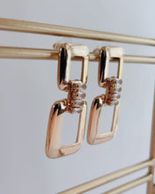 Load image into Gallery viewer, Kavala Baguette Gold Earrings
