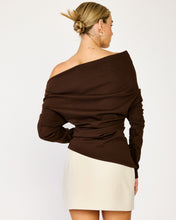 Load image into Gallery viewer, Coen Draped Asymmetrical Top
